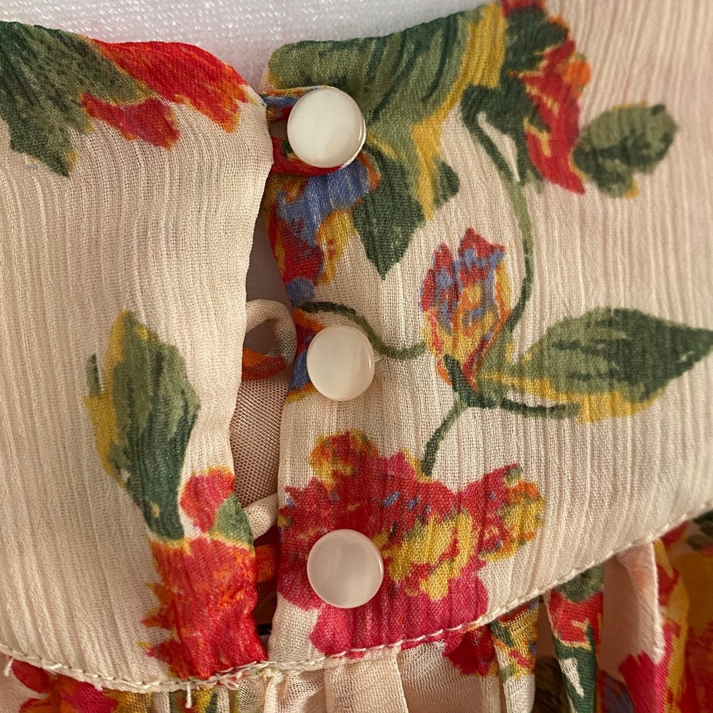 Free People Floral Dress L - Picture 4 of 6